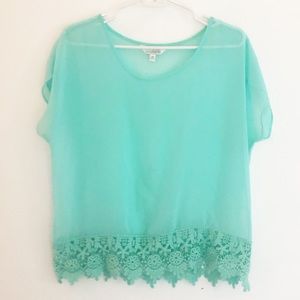 Charming Charlie Sheer Top 🌻